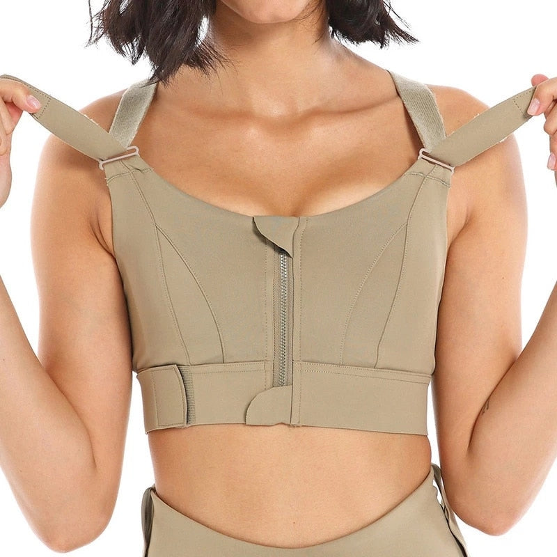 Adjustable High Impact Sports Bra