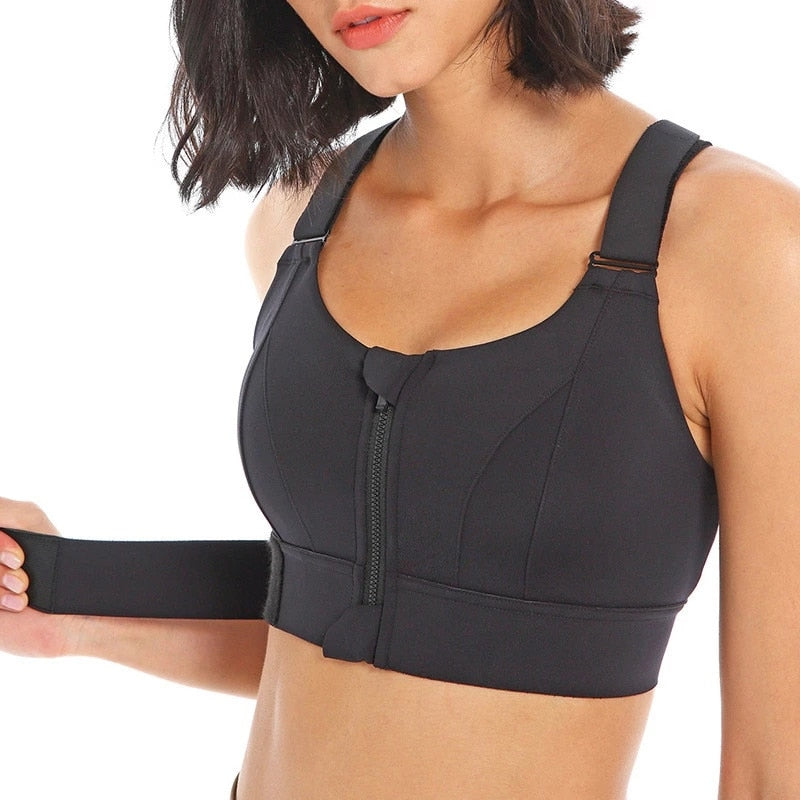 Adjustable High Impact Sports Bra