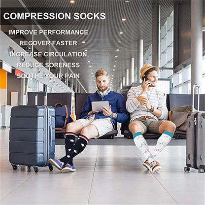 Fun Compression Sock 6 Pair Pack