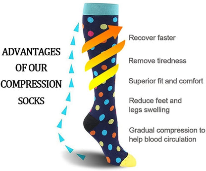 Fun Compression Sock 6 Pair Pack