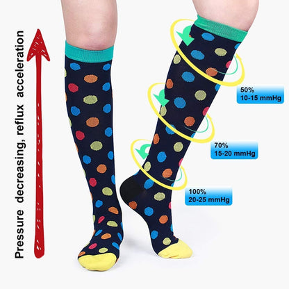 Fun Compression Sock 6 Pair Pack