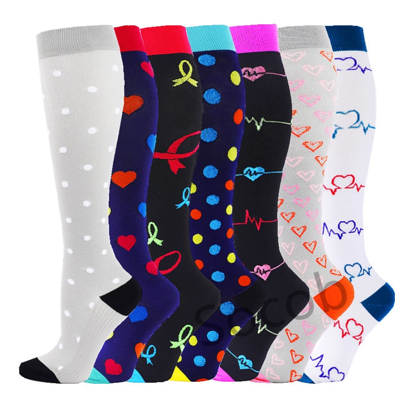 Fun Compression Sock 6 Pair Pack