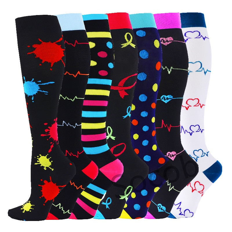 Fun Compression Sock 6 Pair Pack