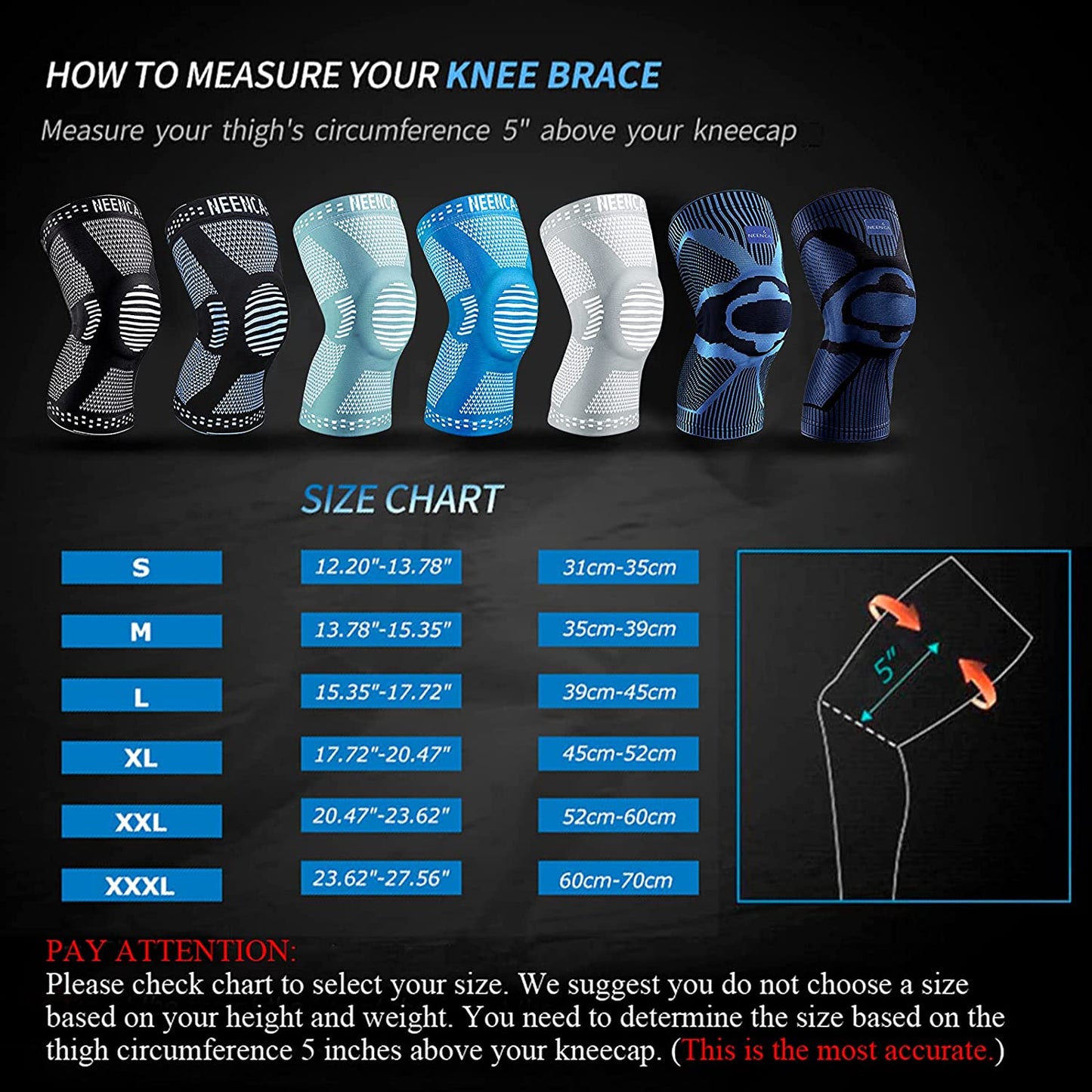 Compression Sleeve Pain Relief Knee Brace