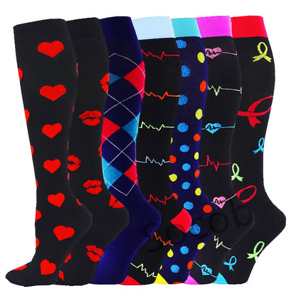 Fun Compression Sock 6 Pair Pack